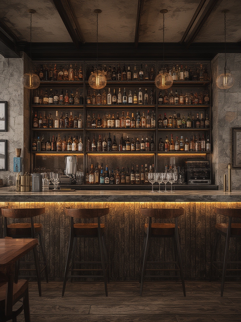 industrial home bar