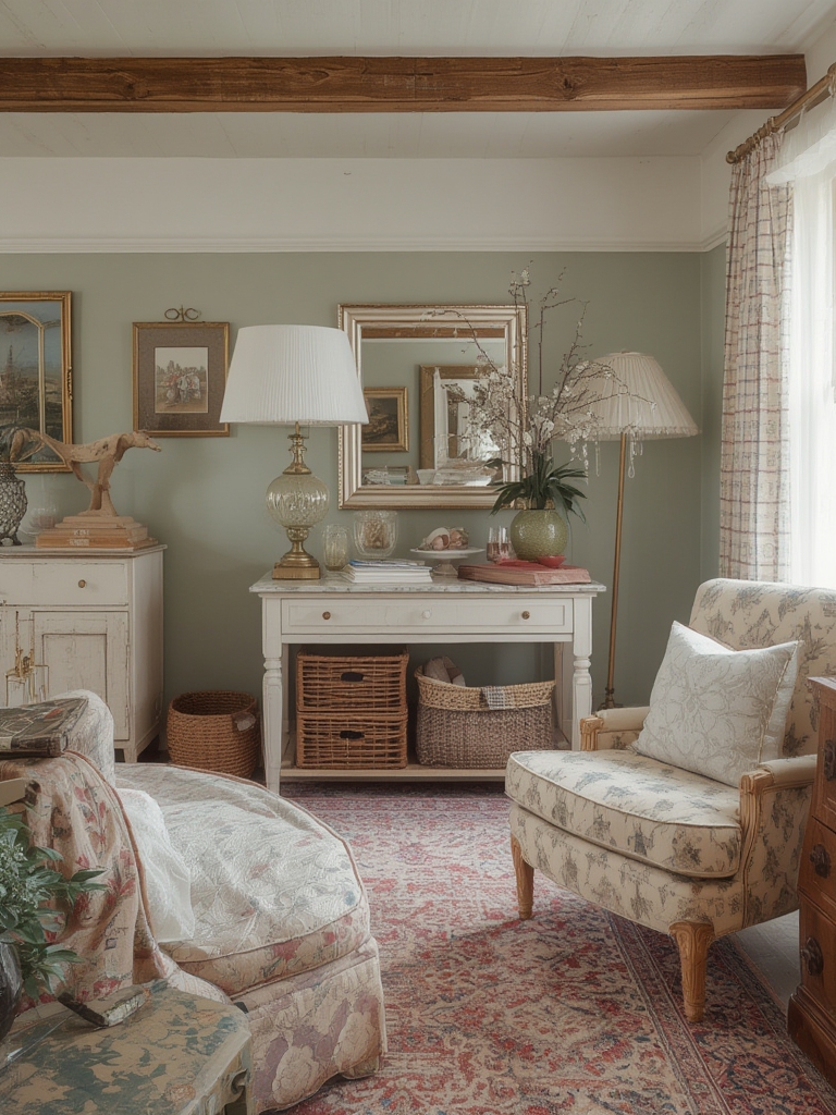 Cottage style charming and collected furniture home decor