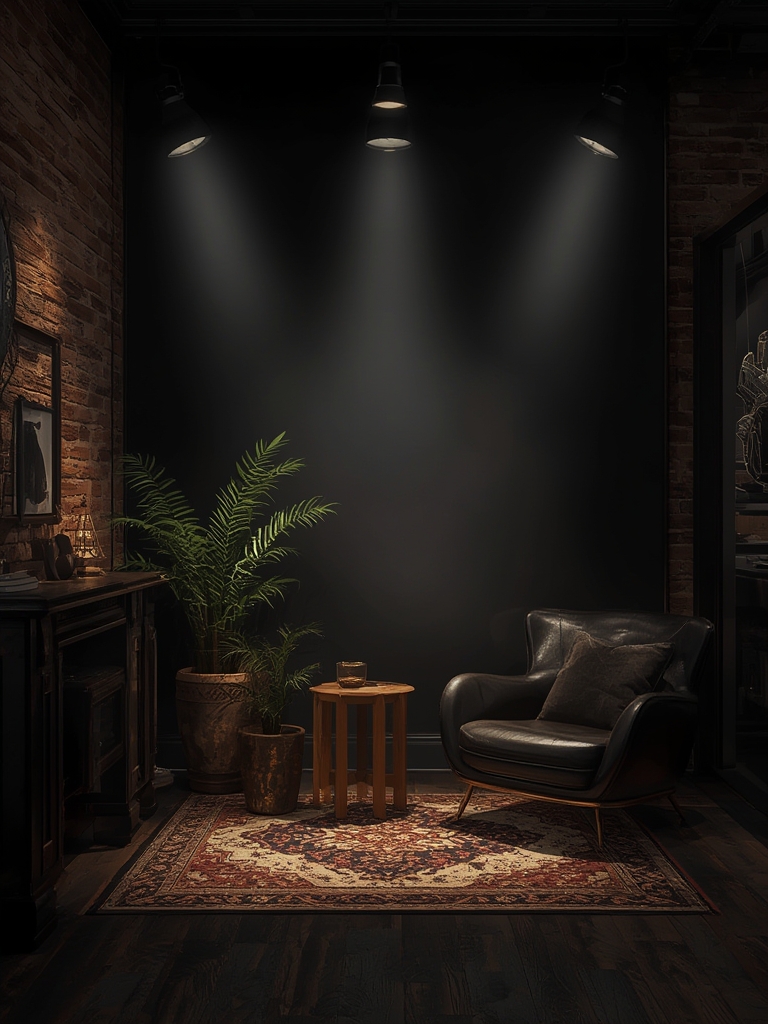 Dark Academia Style Spotlights in home decor