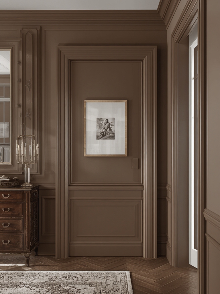 High contrast trim and millwork painting for home decor