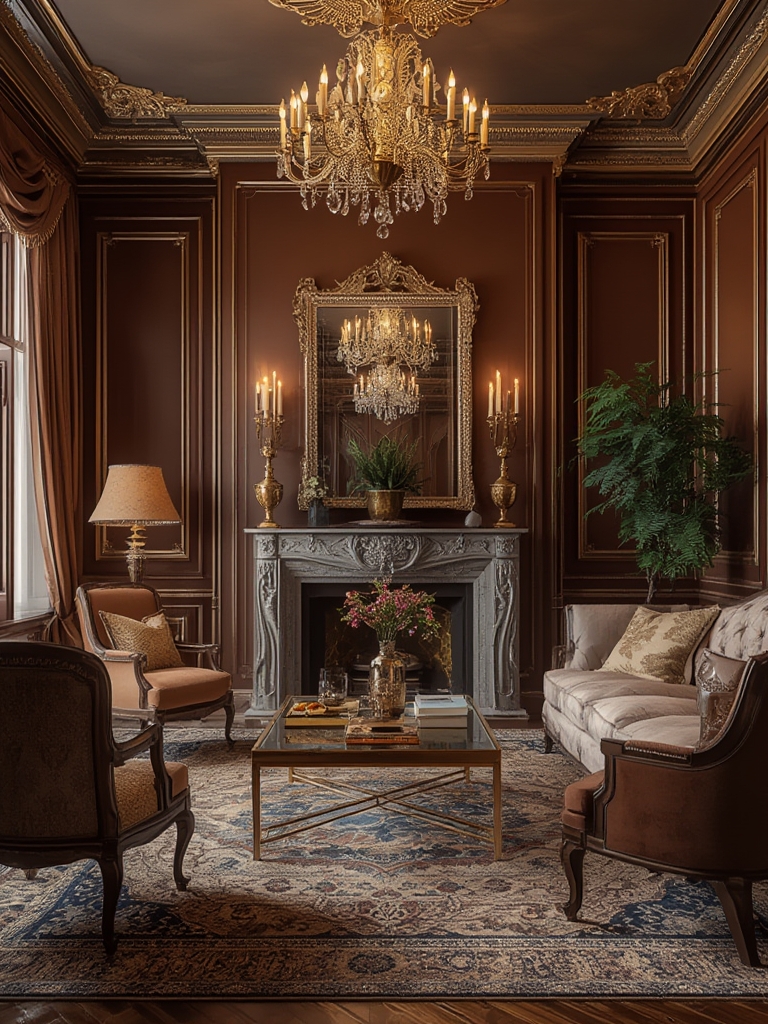 Hollywood regency glamorous and dramatic pieces home decor