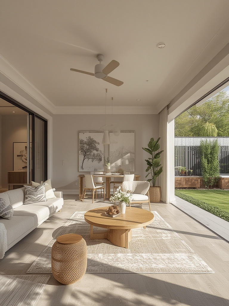 Indoor outdoor living seamless room flow in home decor