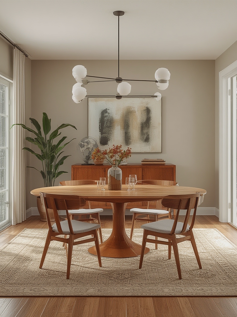 Mid century modern dining room design home decor