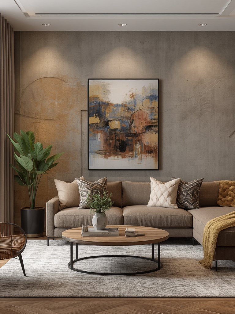 Modern home decor living room ideas accent wall