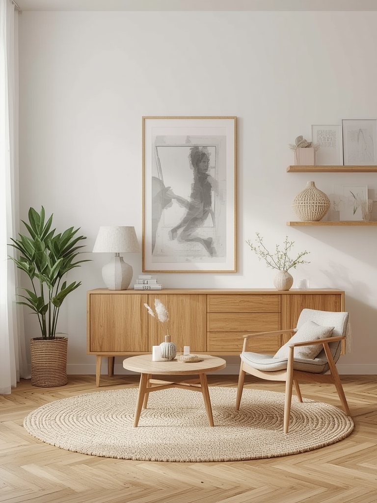 Scandinavian minimalist and functional furniture design home decor