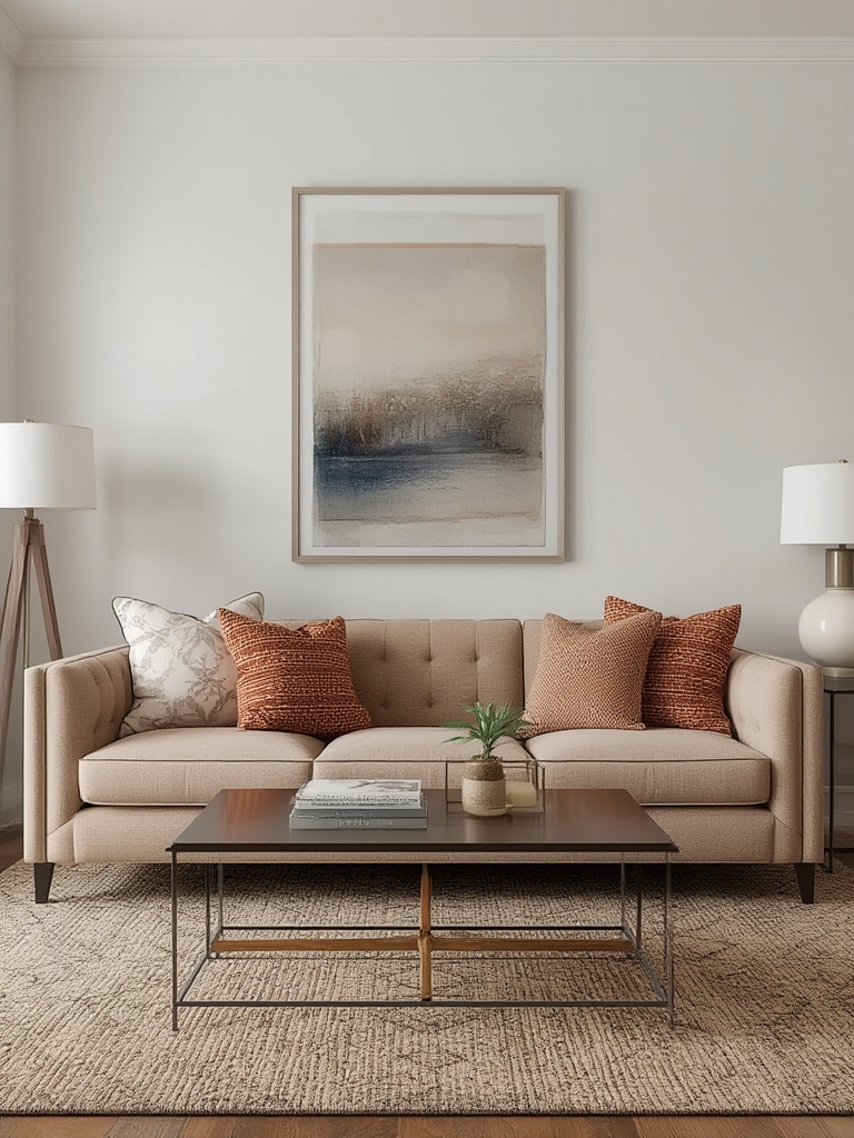 Statement sofa as a room anchor home decor