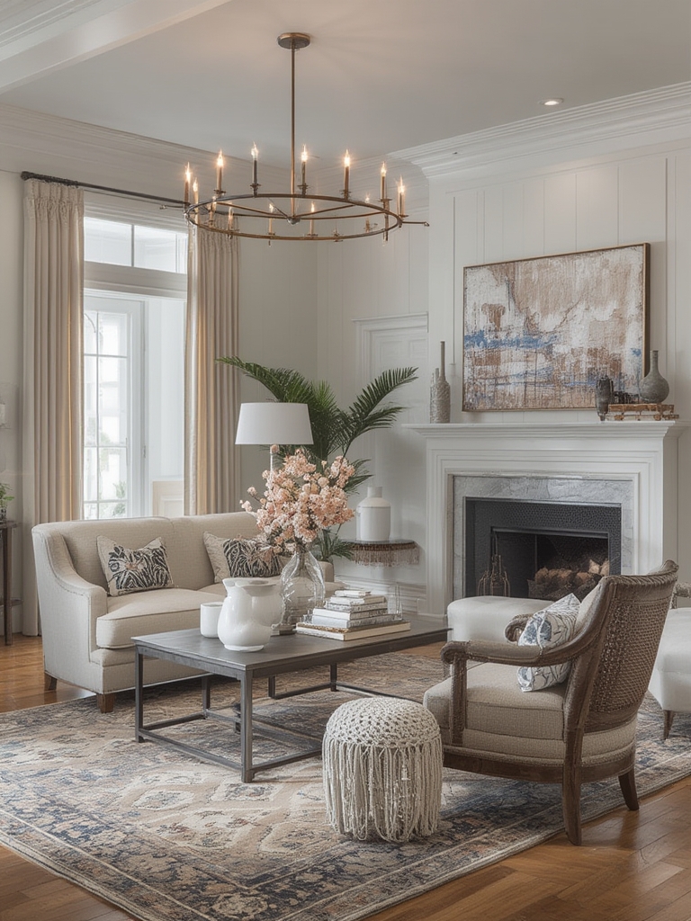 Transitional Design Style Spotlights in home decor