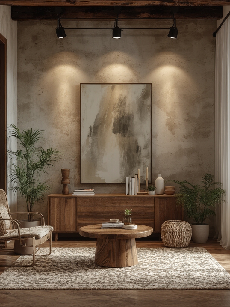 Wabi Sabi Style Spotlights in home decor