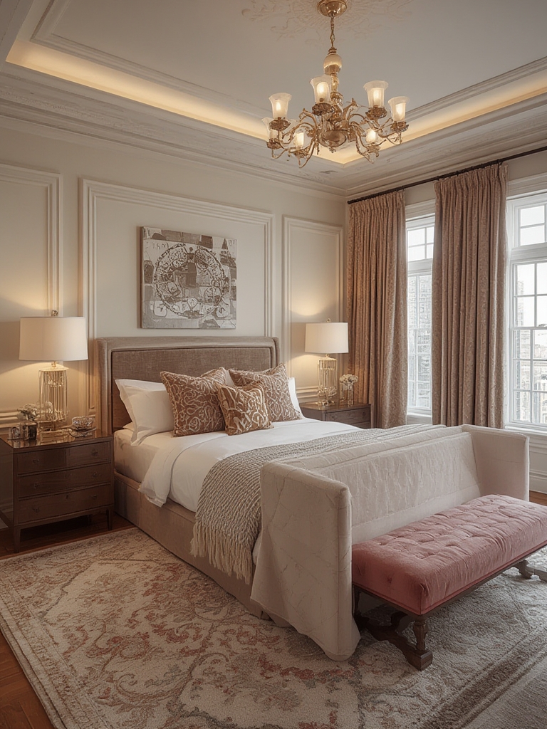 hollywood glam bedroom design inspiration