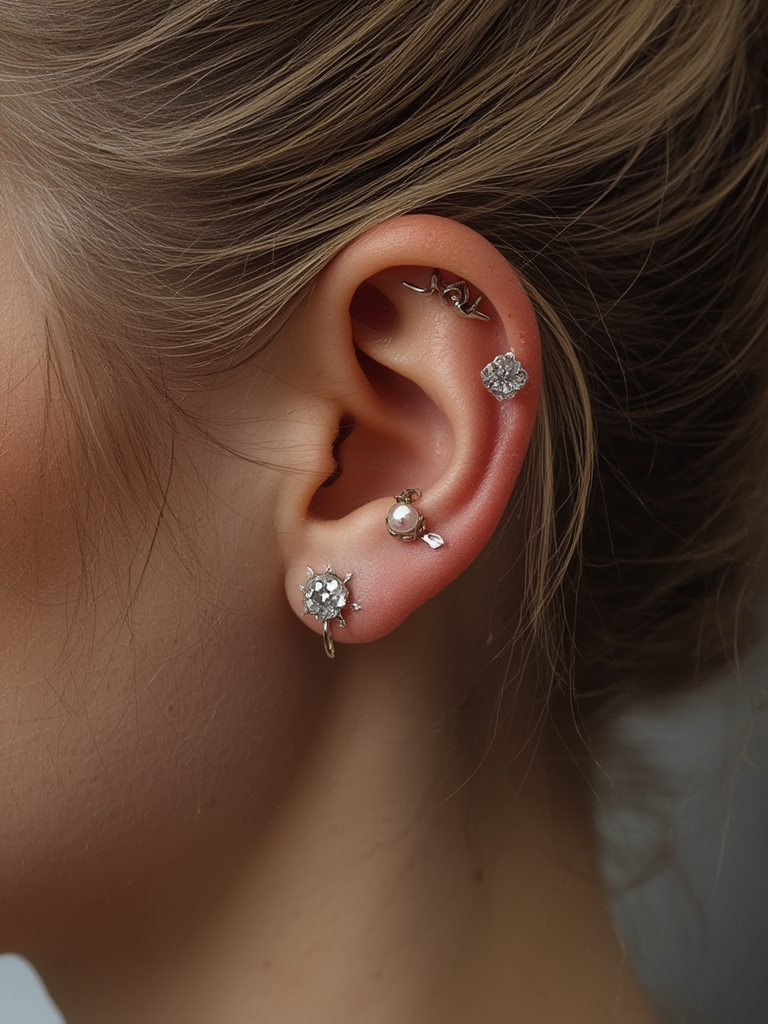 how to do industrial piercing at home