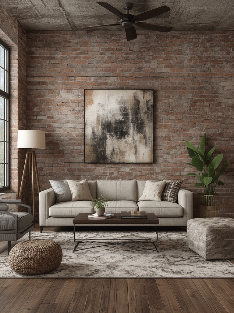 industrial home decor living room