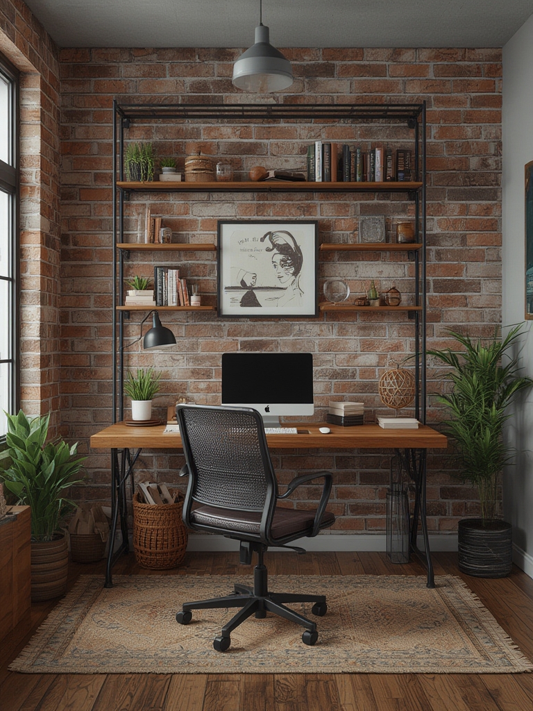 industrial home office decor