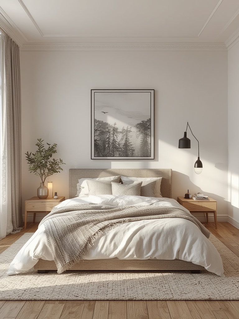 minimalist bedroom decor look