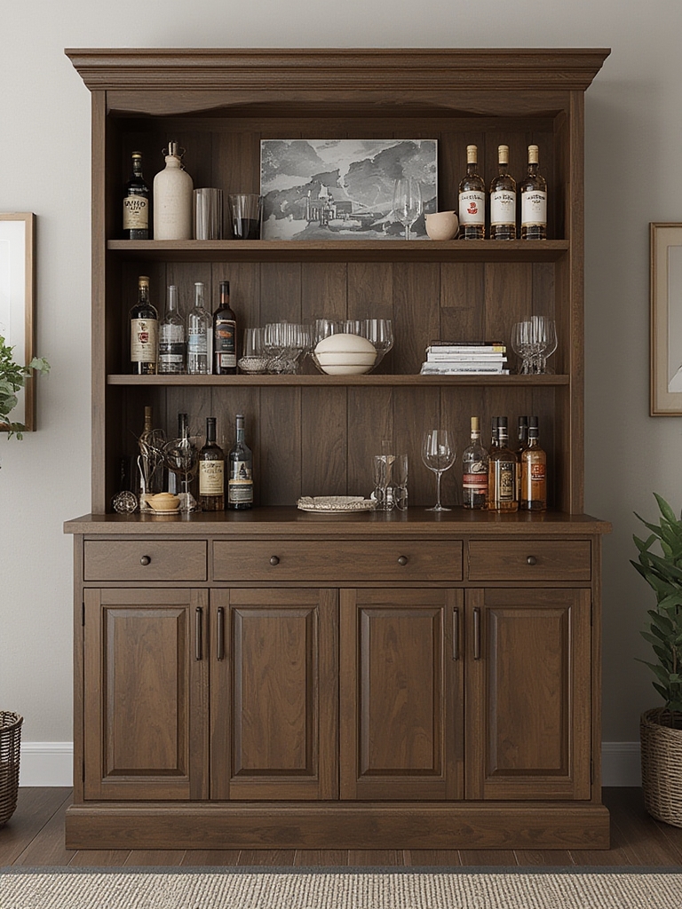 Bar cabinet for home entertaining home decor
