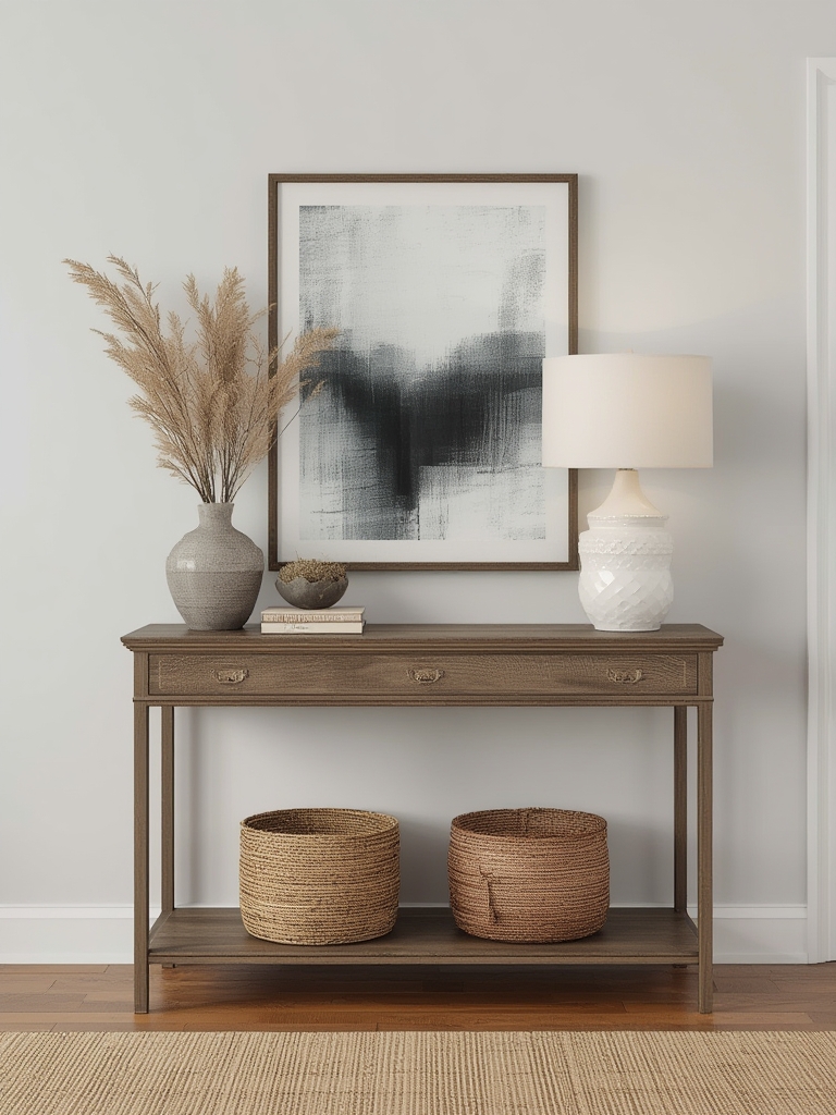 Console table for entryway or hallway home decor