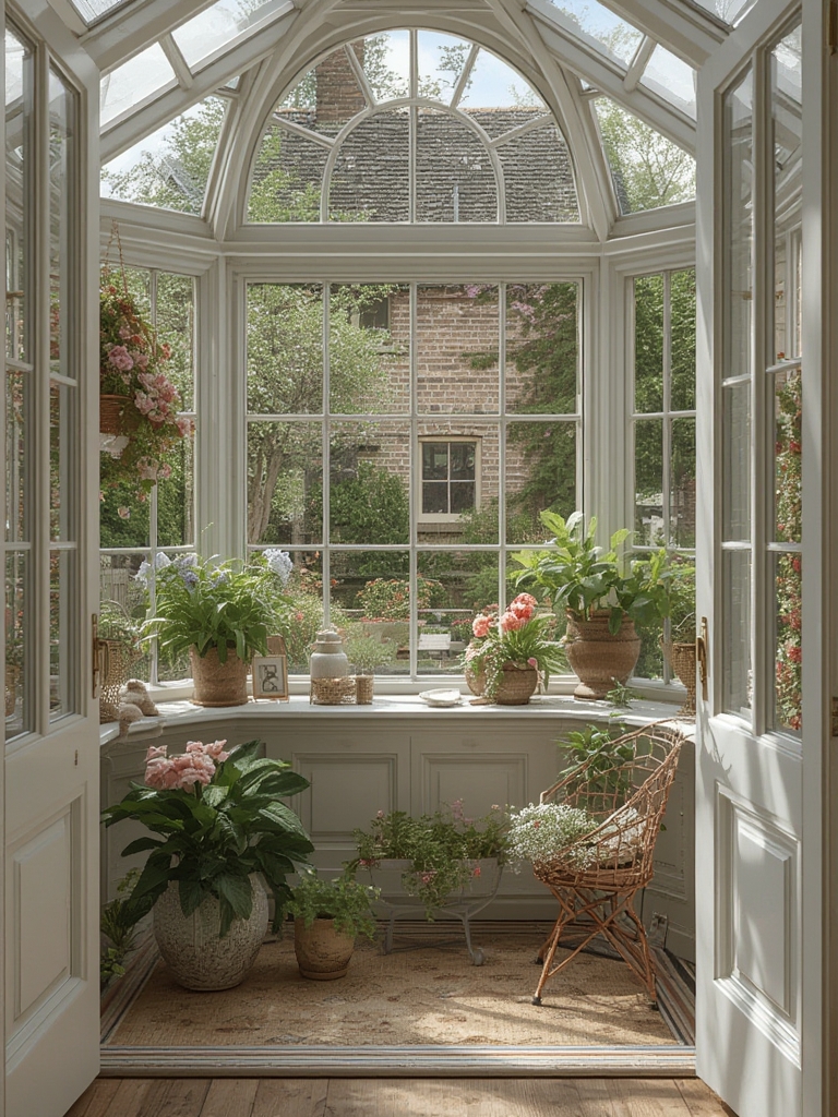 English cottage gardens brought inside for home decor
