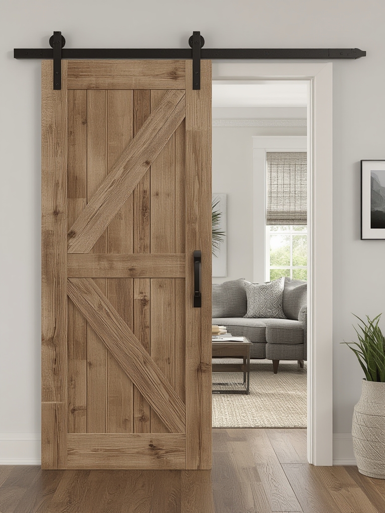 Farmhouse sliding barn door hardware home decor