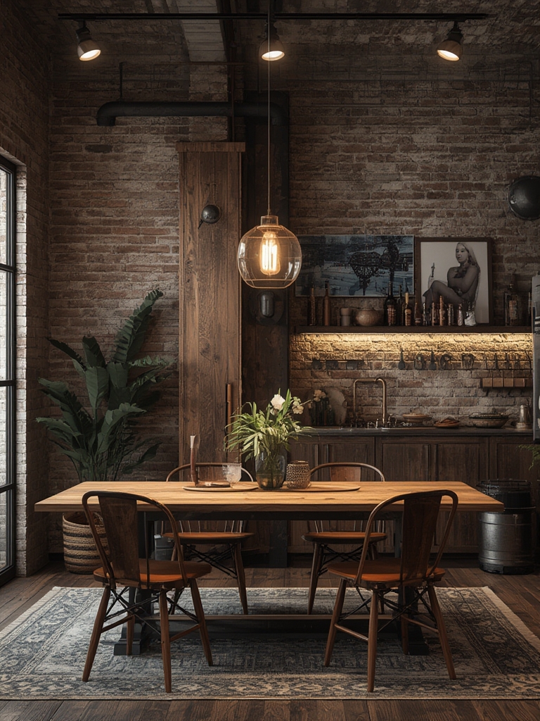 Industrial Chic Style Spotlights in home decor
