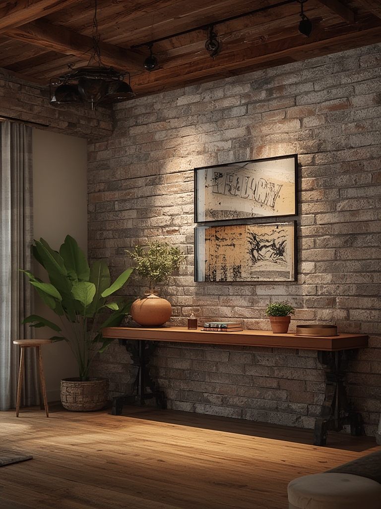 Modern Rustic Style Spotlights in home decor