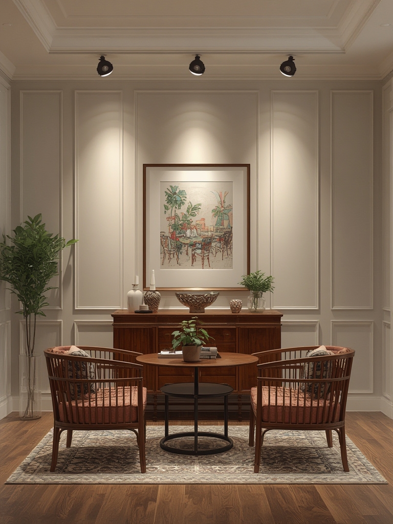 Modern Traditional Style Spotlights in home decor