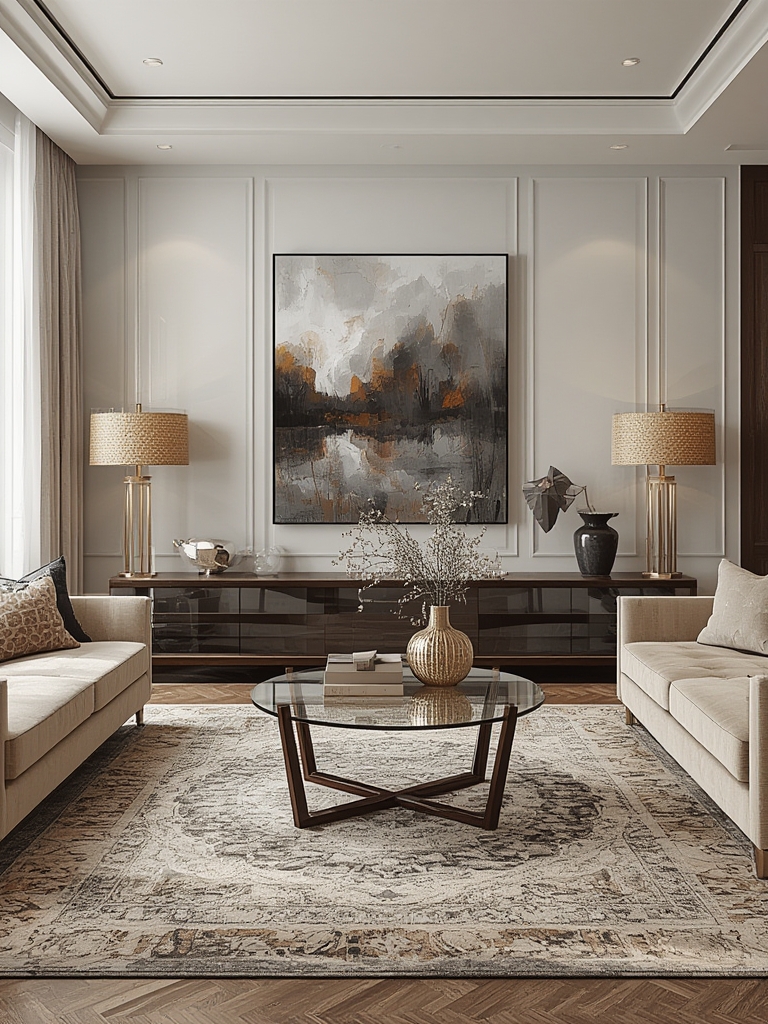 Modern home decor living room ideas glass tables