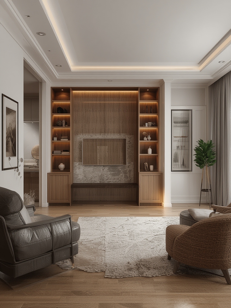 Modern home decor living room ideas hidden storage