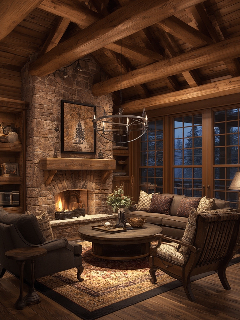 Mountain Lodge Style Spotlights in home decor