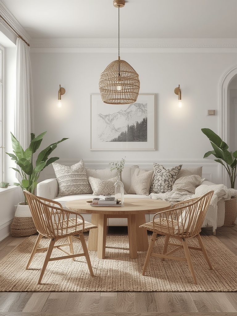 Scandi-Boho Style Spotlights in home decor
