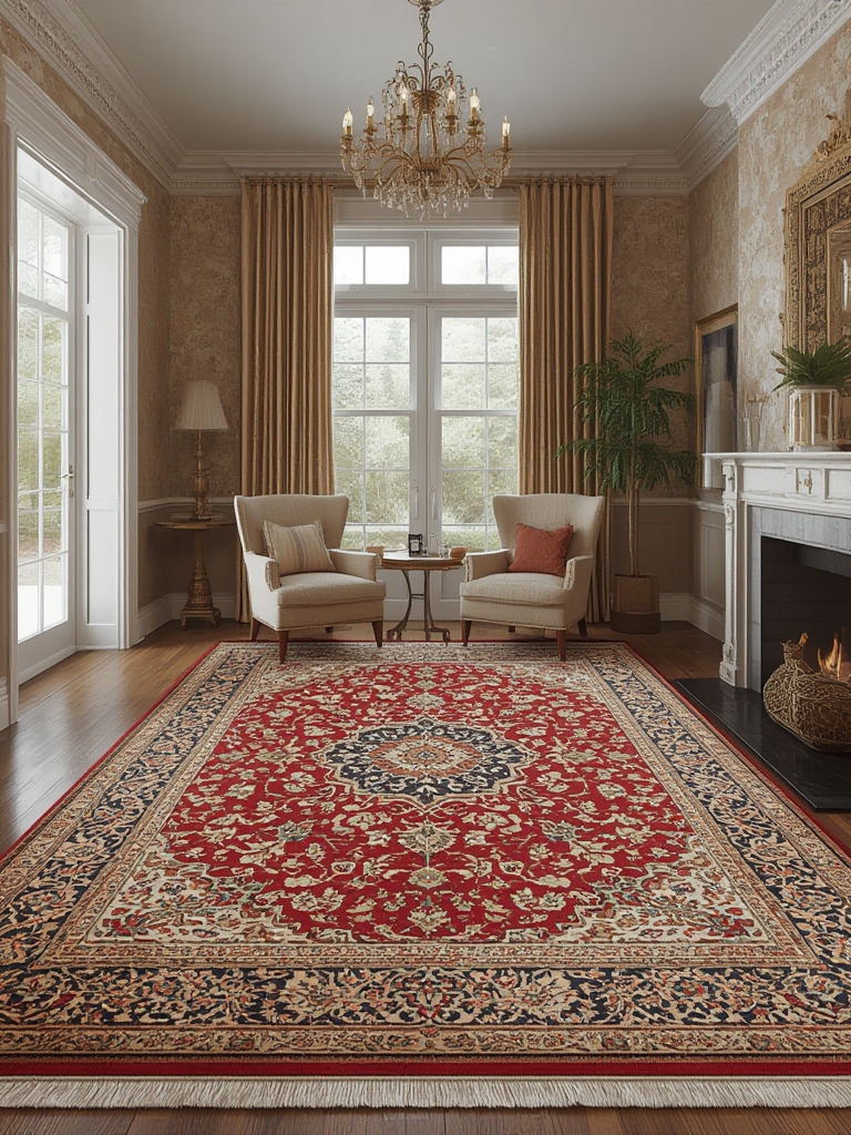Traditional oriental patterned area rugs home decor