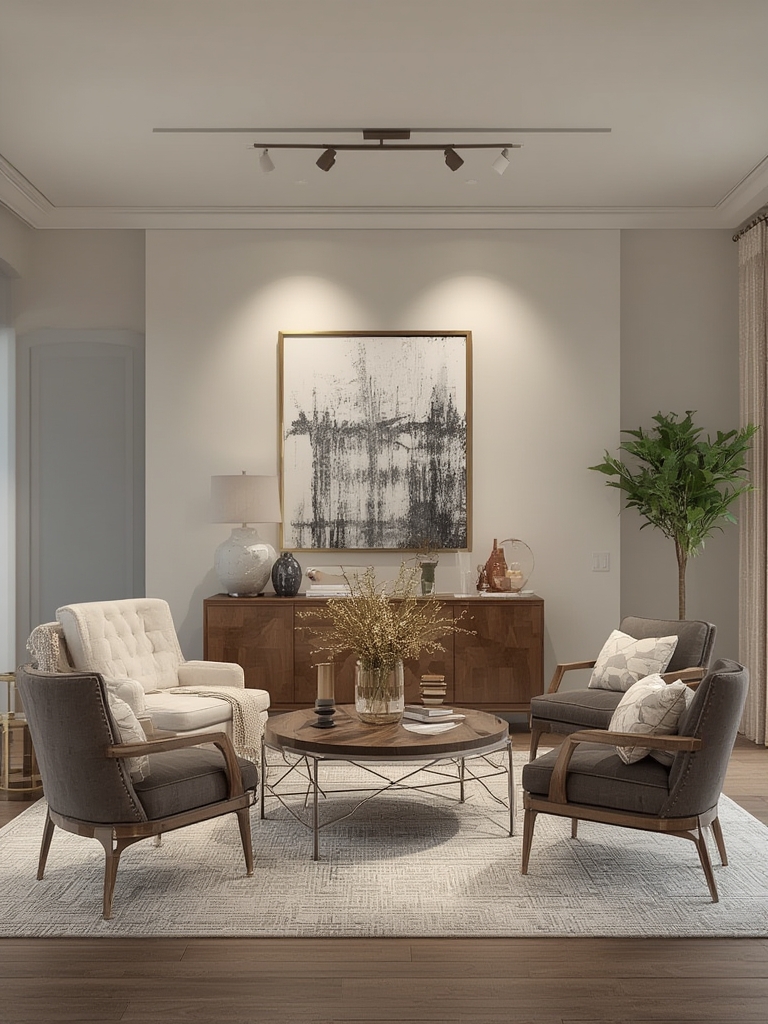 Transitional Modern Style Spotlights in home decor