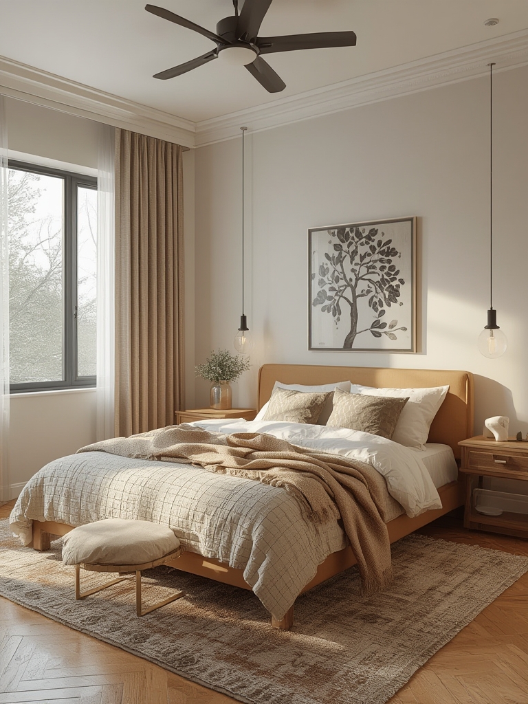 cozy modern bedroom decor