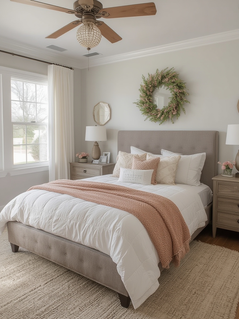 farmhouse bedroom decor touch
