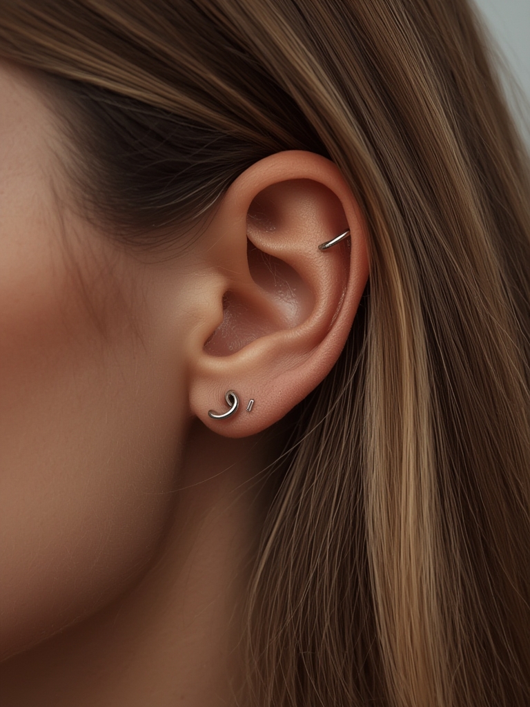 how to pierce your ears at home industrial