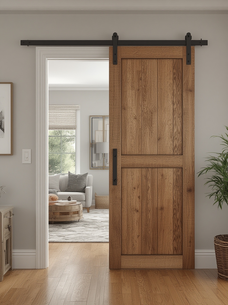 sliding barn door interior design