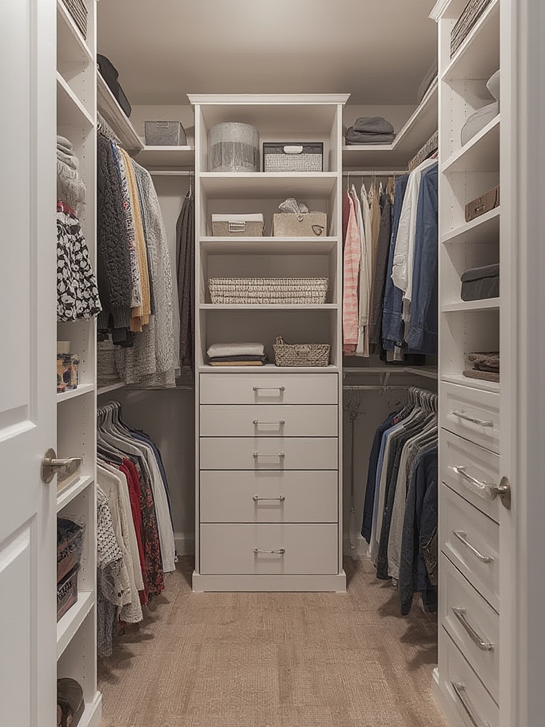 walk in closet organization systems