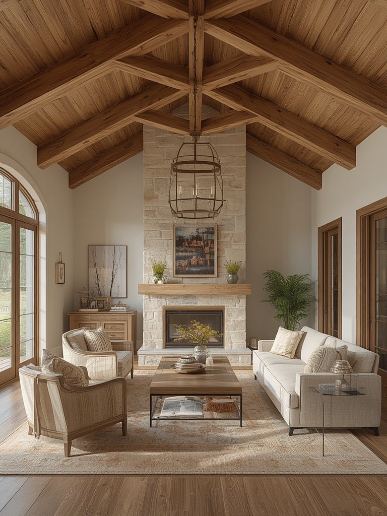 wooden ceiling beam design inspiration
