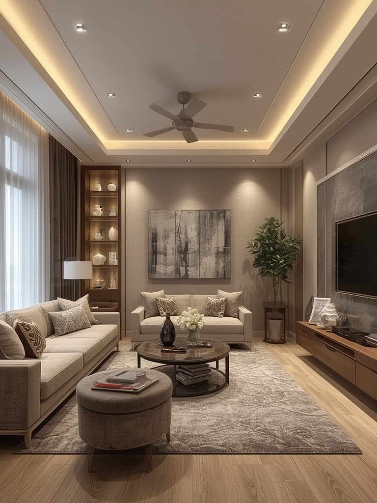 Modern home decor living room ideas recessed lighting