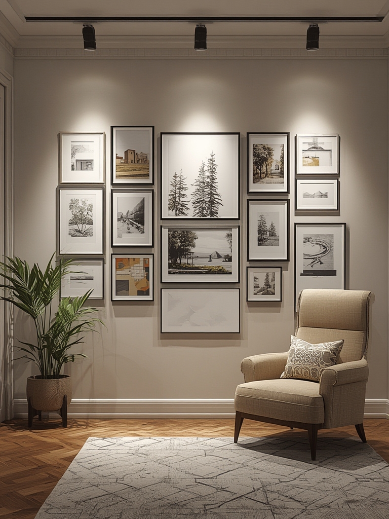 Gallery Walls Style Spotlights in home decor
