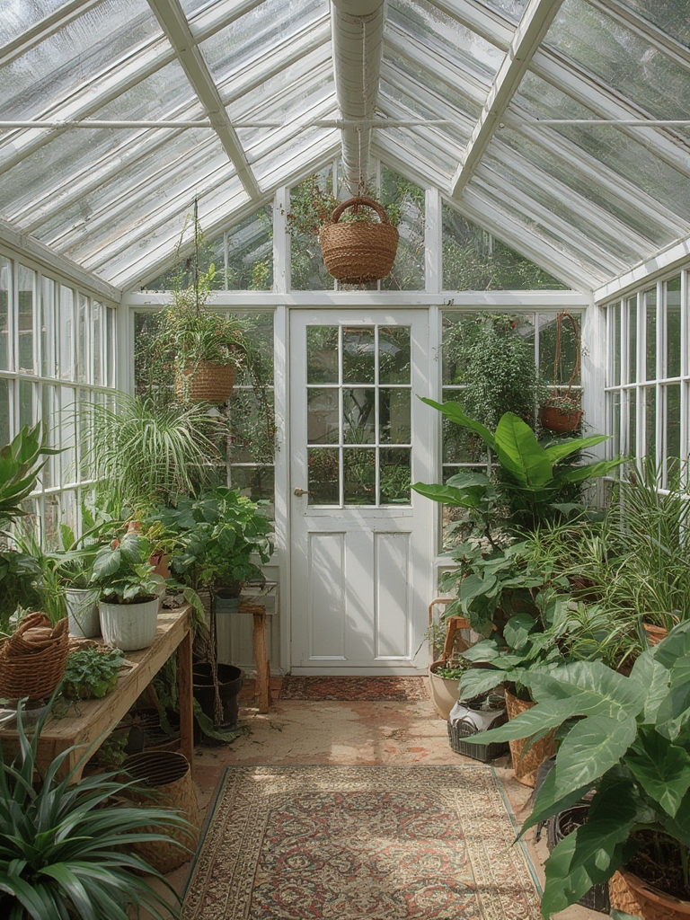 home greenhouse interior decor ideas