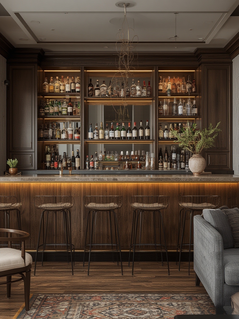 Home bars with dedicated entertaining spaces for home decor