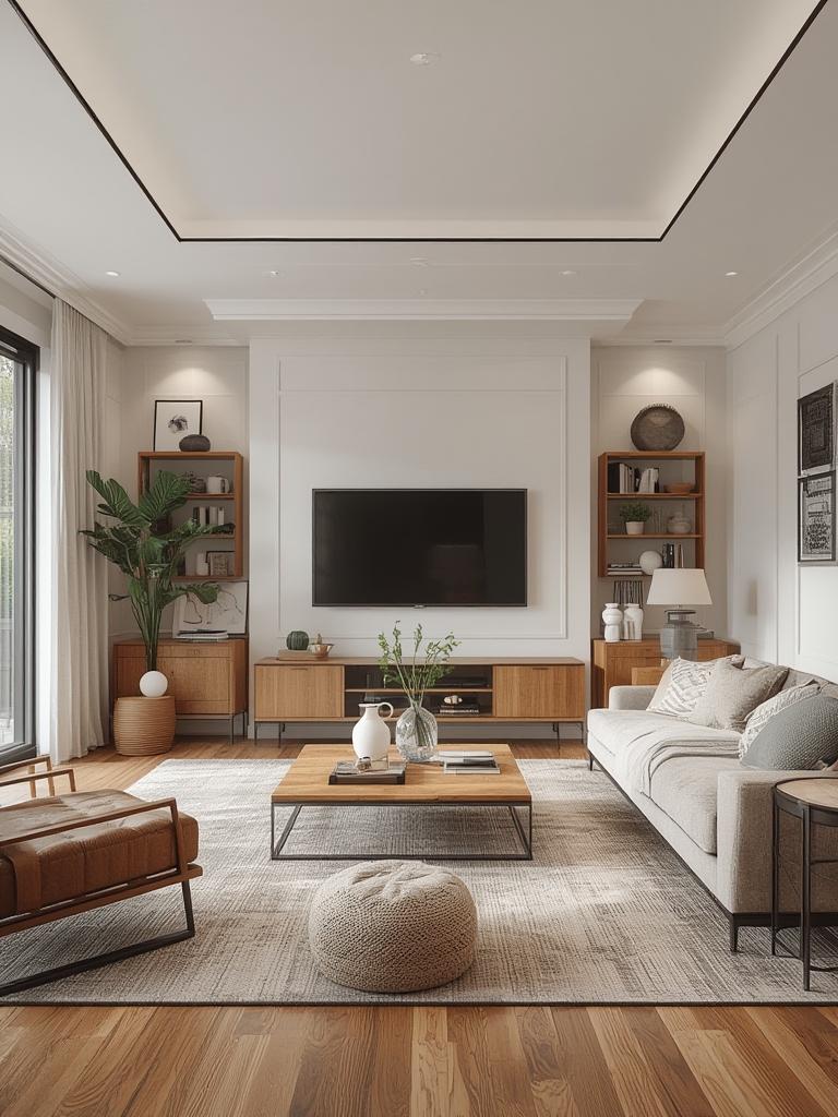 Modern home decor living room ideas clean lines