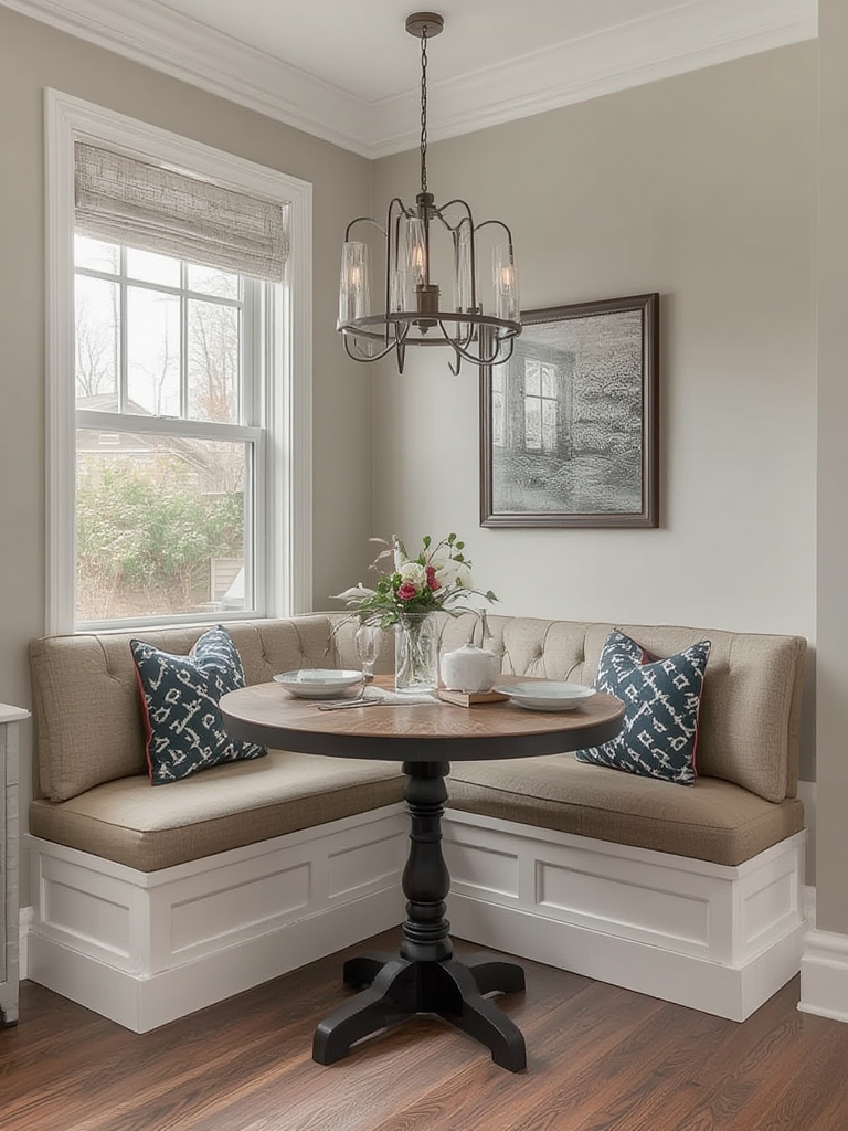 breakfast nook corner decor ideas